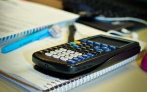 Photo d'une calculatrice