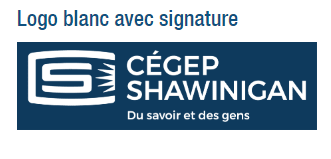 Logo blanc avec signature
