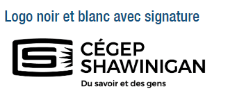 Logo noir avec signature