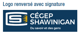 Logo renversé avec signature