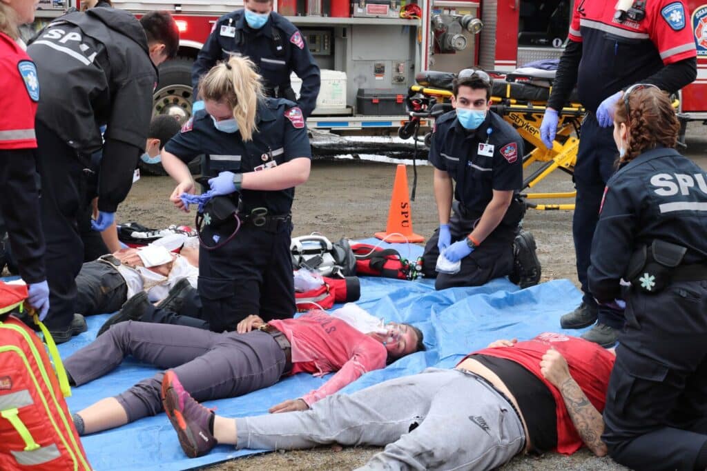 Simulation d'accident 2023